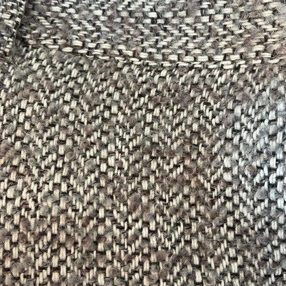 EDDIE BAUER Wool Blend Tweed Cargo Utility Mini Skirt Tan Grey Zip Size 10 - Picture 3 of 12